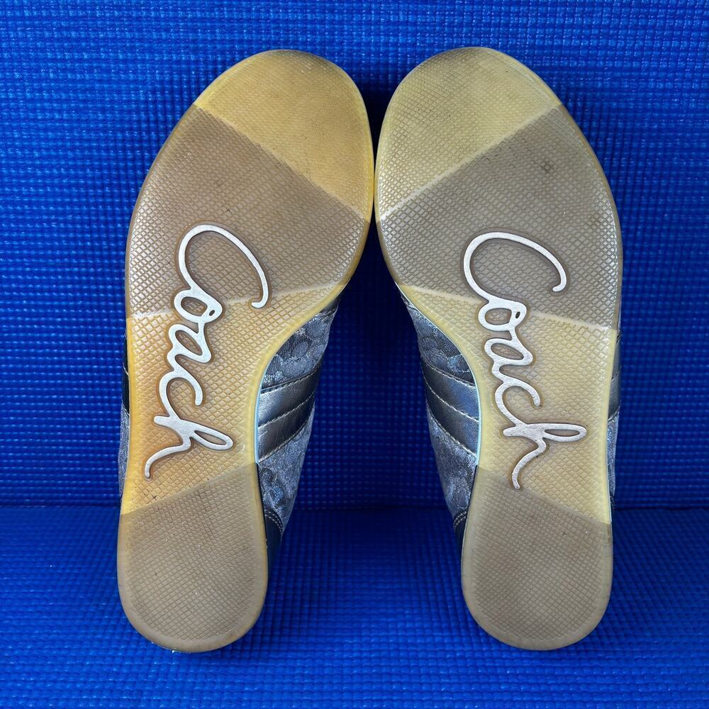 🔴 COACH JOSS SIGNATURE Women`s Size 6M Metallic Gold Fashion Shoes A1265 - Picture 7 of 8